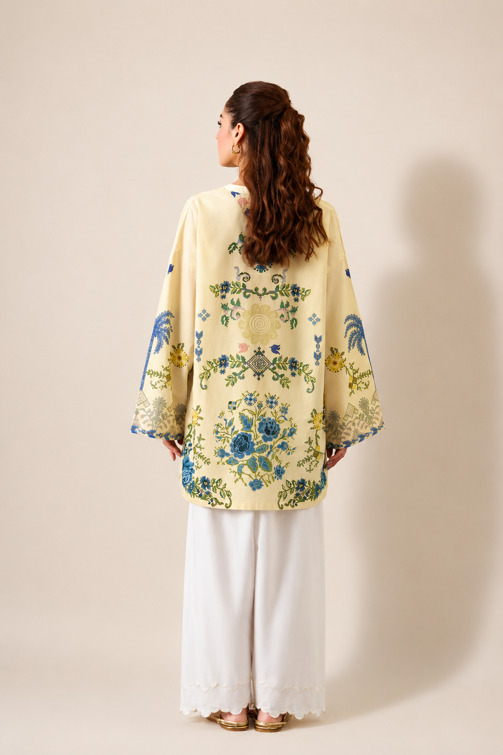 Zehra Printed Cotton Cord-set