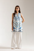 Inaaya Floral Printed Kurti With Chevron Pants Set