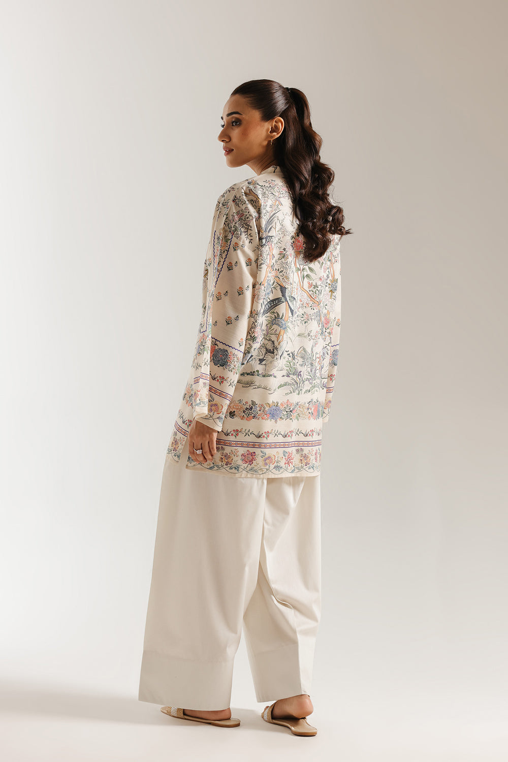 Noor Printed Kurti & Farsi Salwar Set